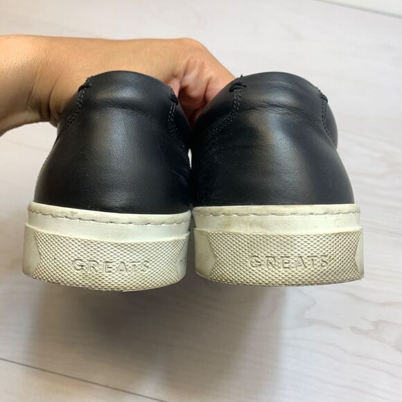 GREATS BROOKLYN MADE IN ITALY SLIP ON LEATHER SHOES US 8 - Picture 4 of 10